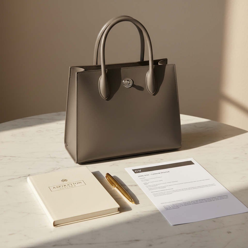 Interview Handbag - Styled Flatlay